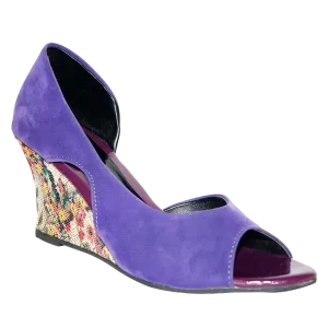 Fiorella Purple Peep Toes