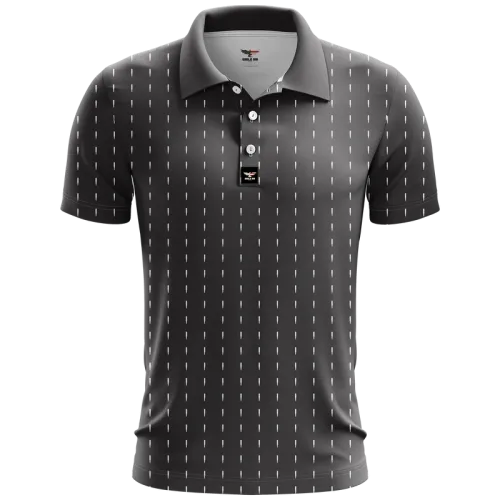 Jersey Cotton Striped Polo Shirt