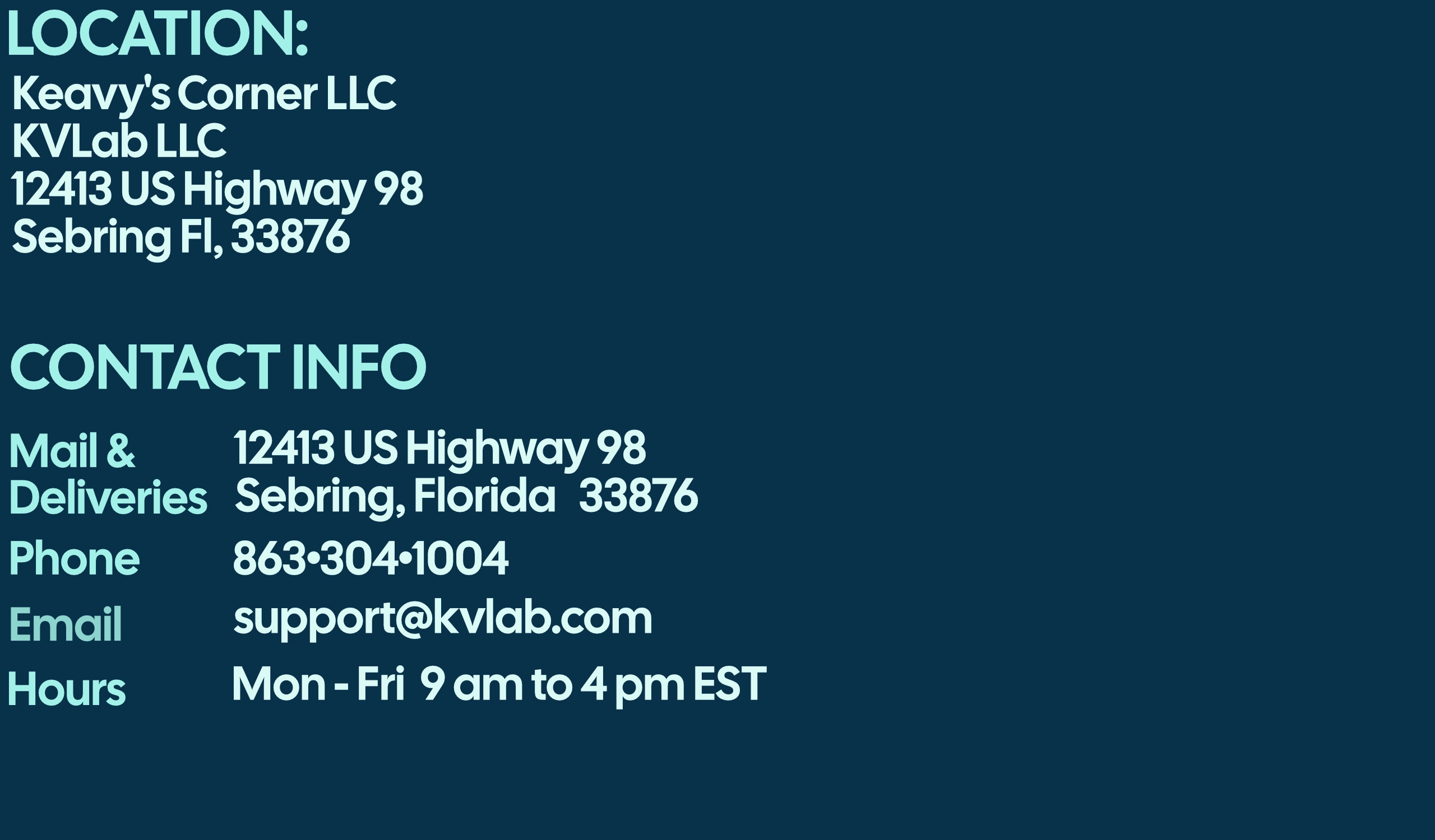 contact info